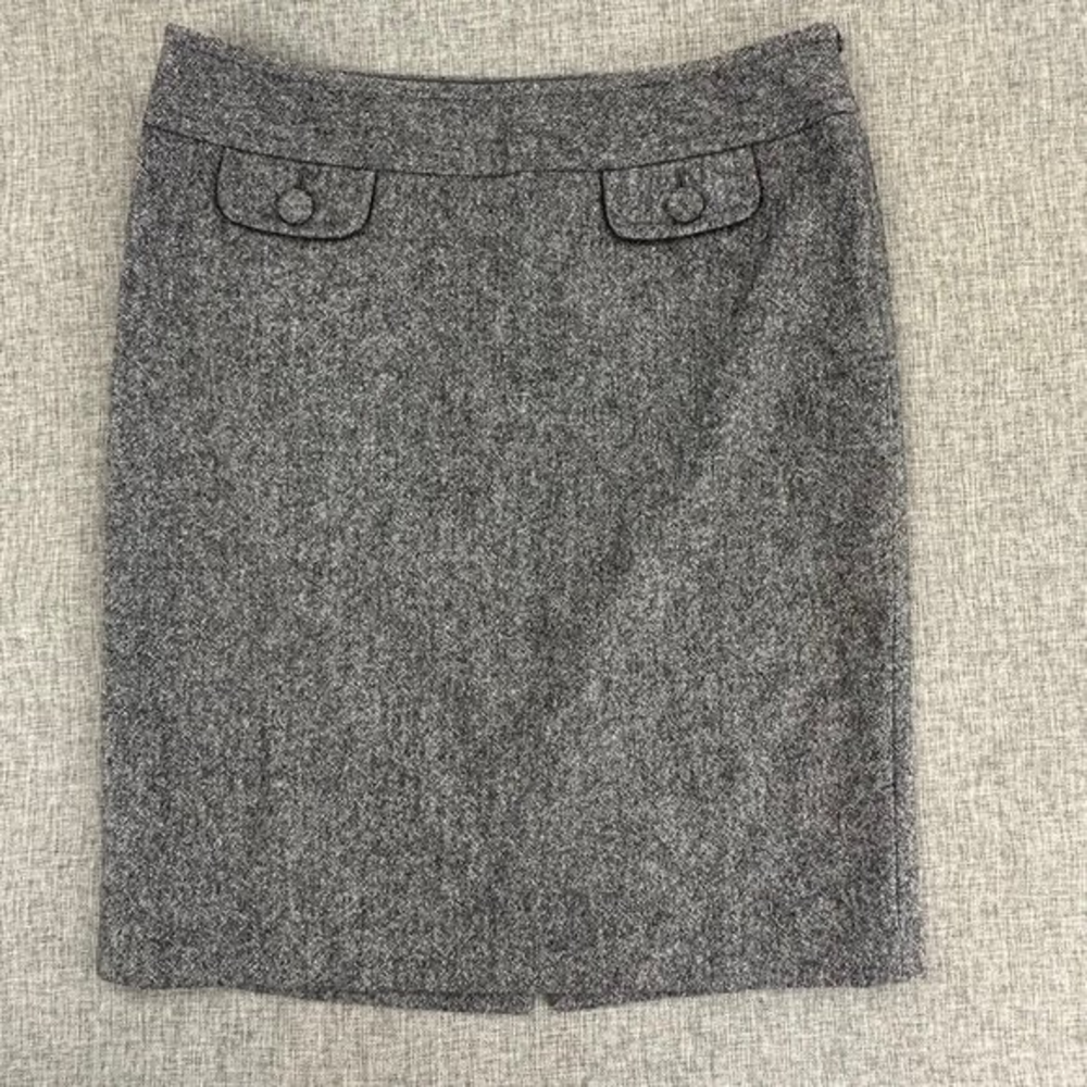 Thee Limited Wool Skirt Business Work Wear Size 6 Zipper Closure